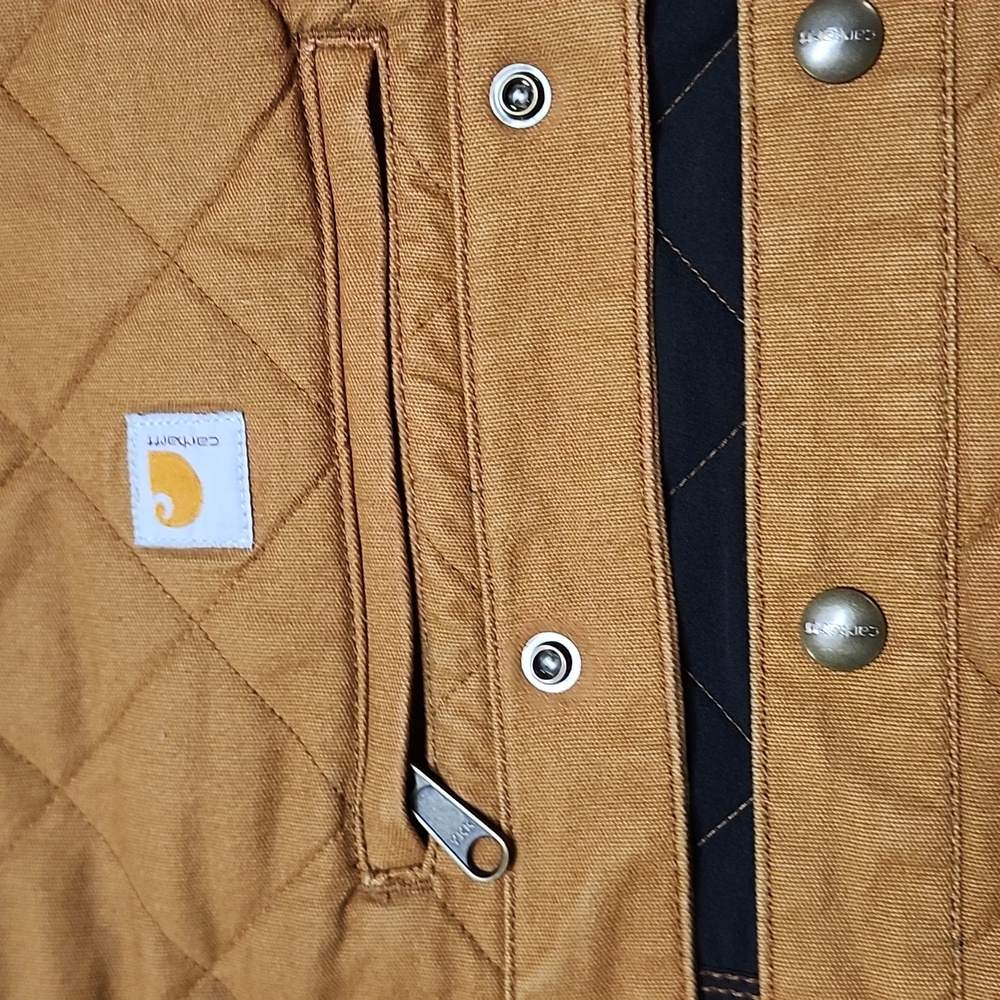 Carhartt Womens Tan Quilted Vest Size 2X. #2 - Picture 4 of 7